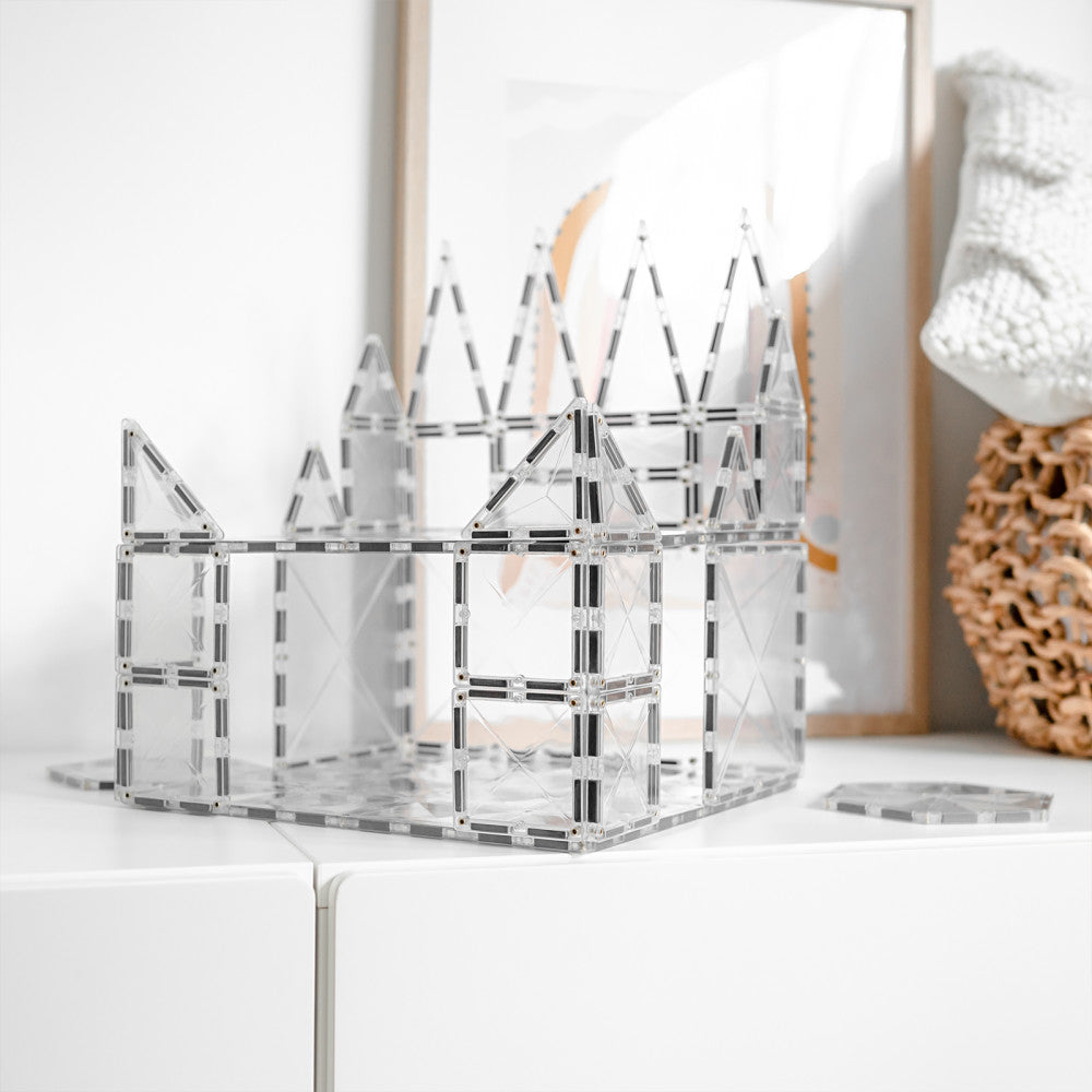 Connetix Magnetic Tiles 2-Piece Clear Base Plate Pack for Creative Building - Image 4