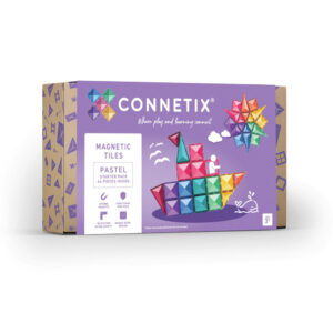 Connetix Magnetic Tiles Pastel Starter Pack - 64 Pieces