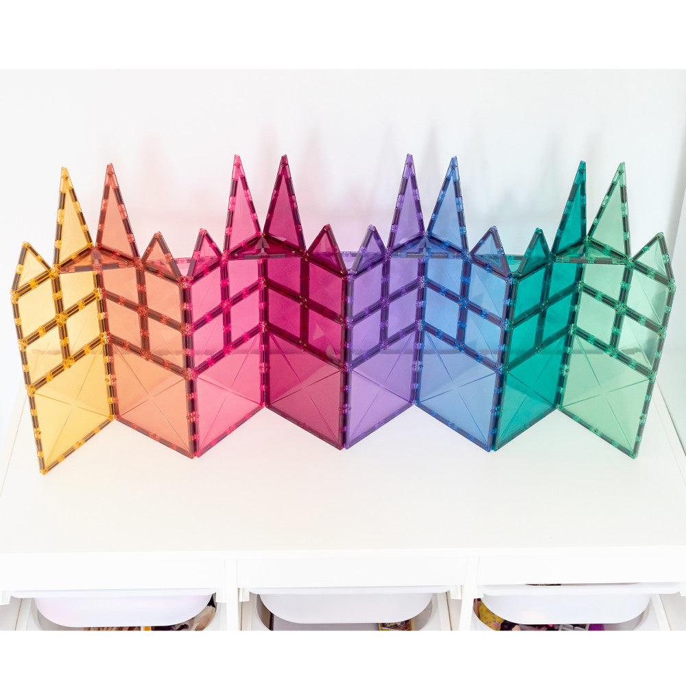 Connetix Magnetic Tiles Pastel Starter Pack - 64 Pieces - Image 5