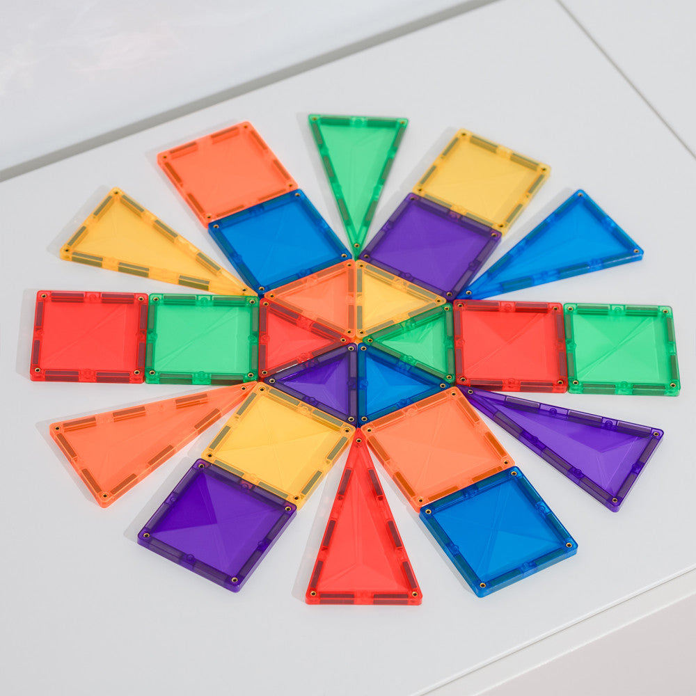 Connetix Magnetic Tiles Rainbow Mini Pack - 24 Pieces - Image 5
