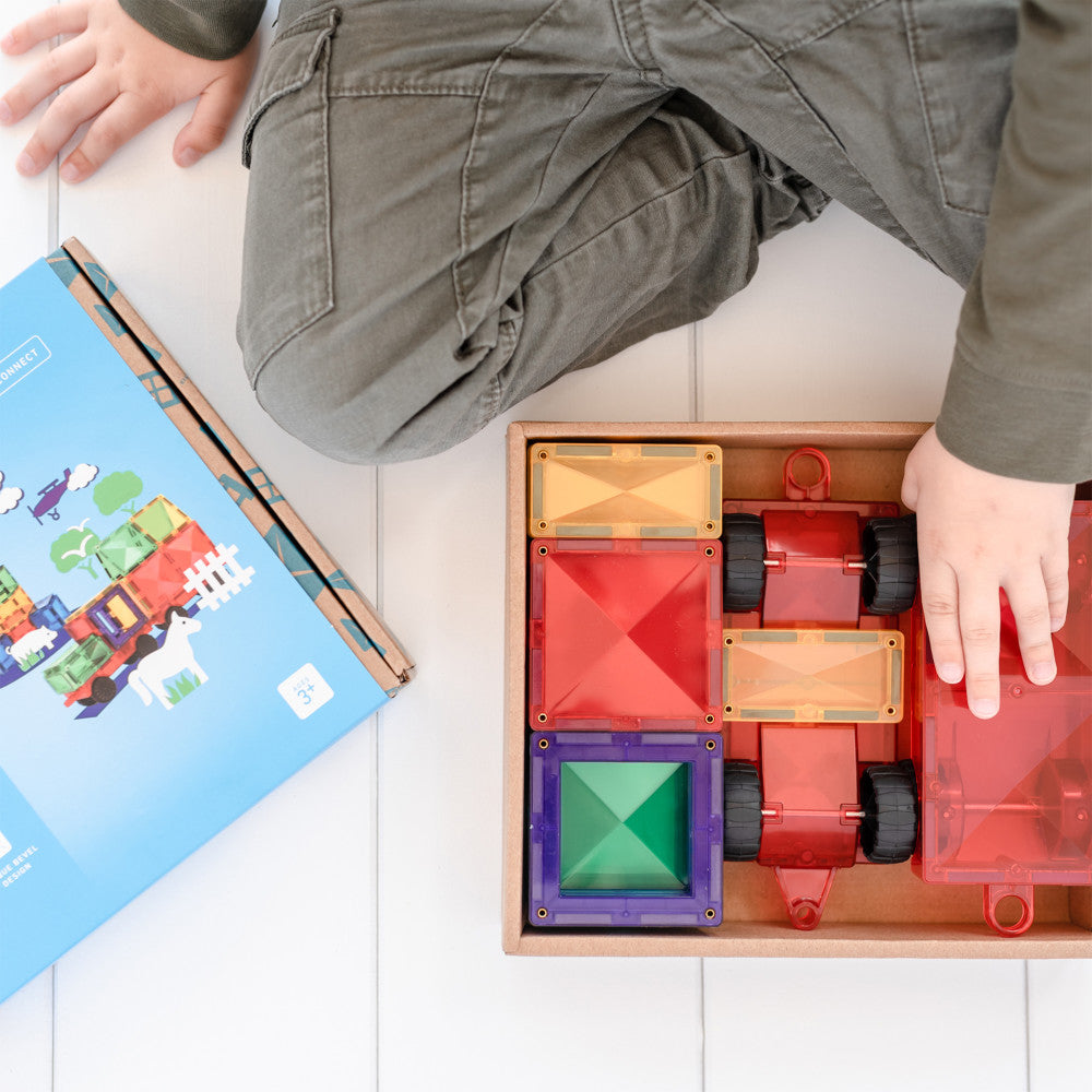 Connetix 24-Piece Rainbow Motion Magnetic Tiles Set - Multicolor - Image 3