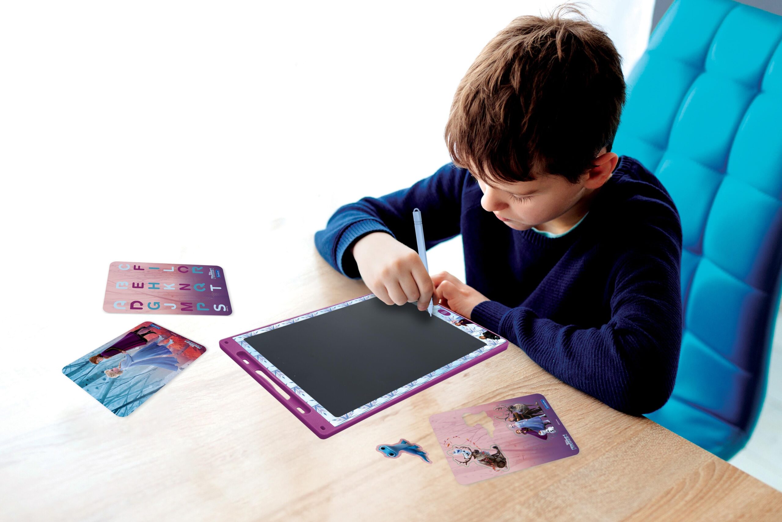 ArtZone Multicolor 11'' E-Ink Learning Tablet with Stencils - Frozen Theme - Image 9