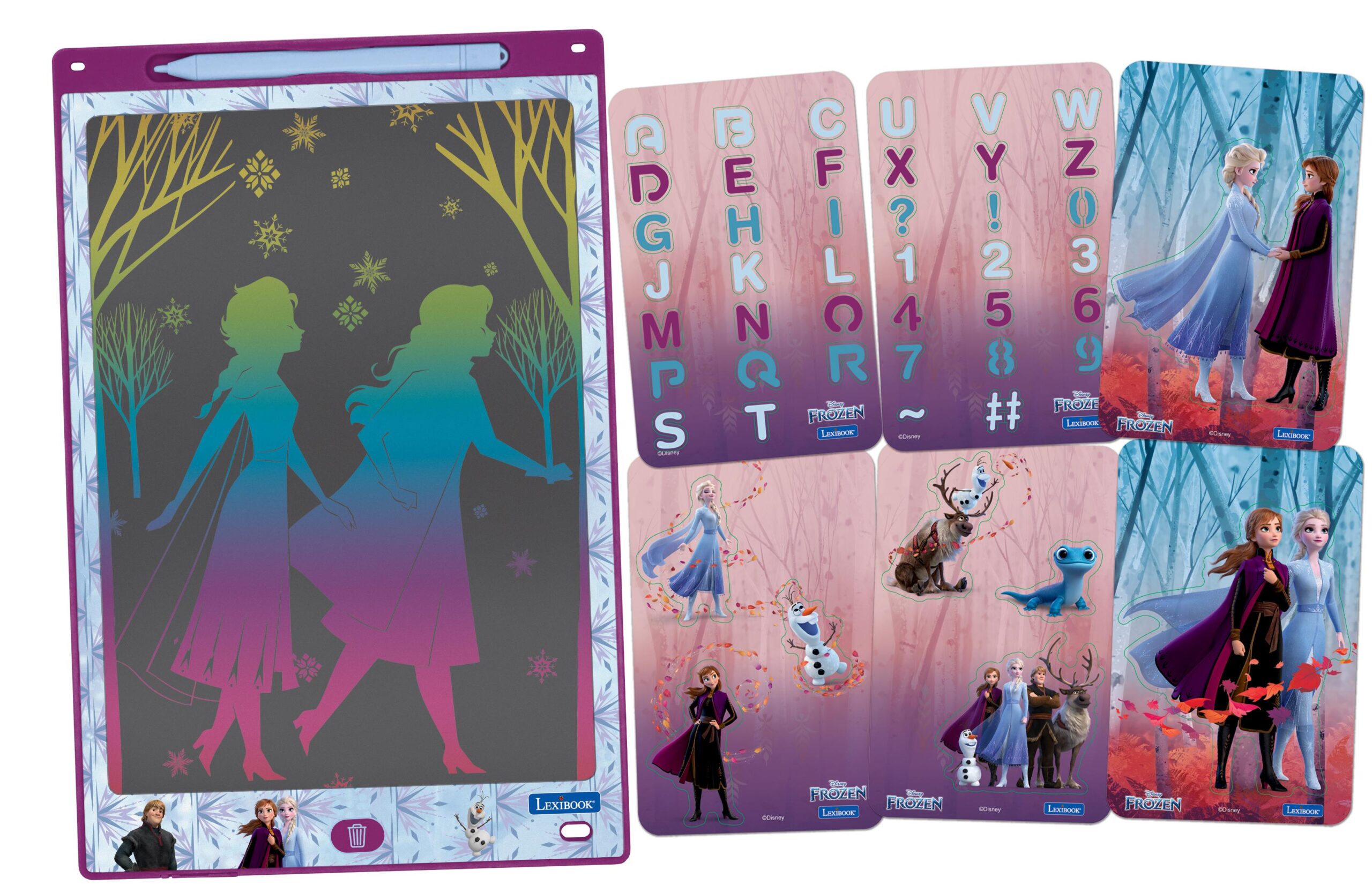 ArtZone Multicolor 11'' E-Ink Learning Tablet with Stencils - Frozen Theme - Image 2