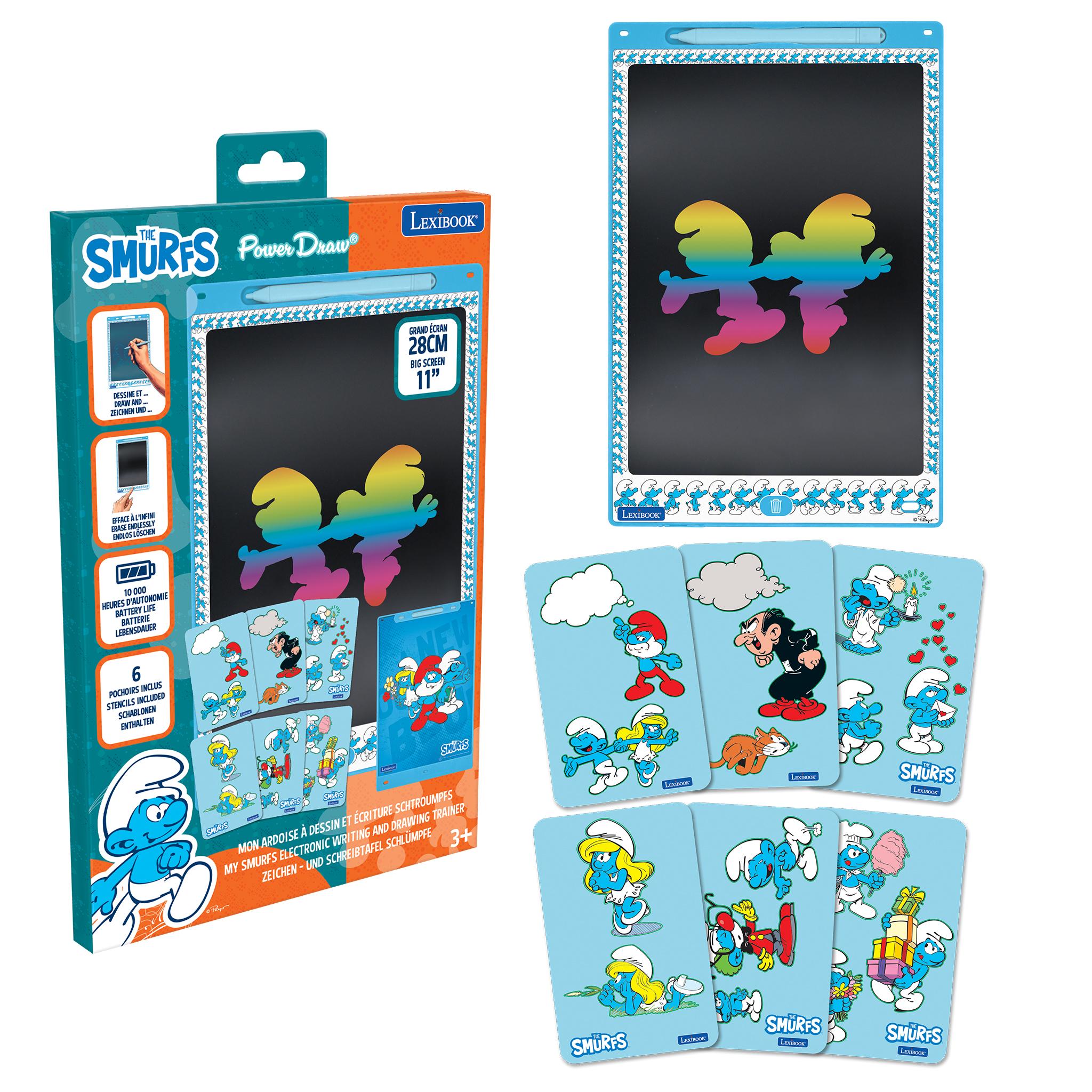 Smurfs Magic Canvas 11'' Multicolor Learning Drawing Tablet - Turquoise - Image 5