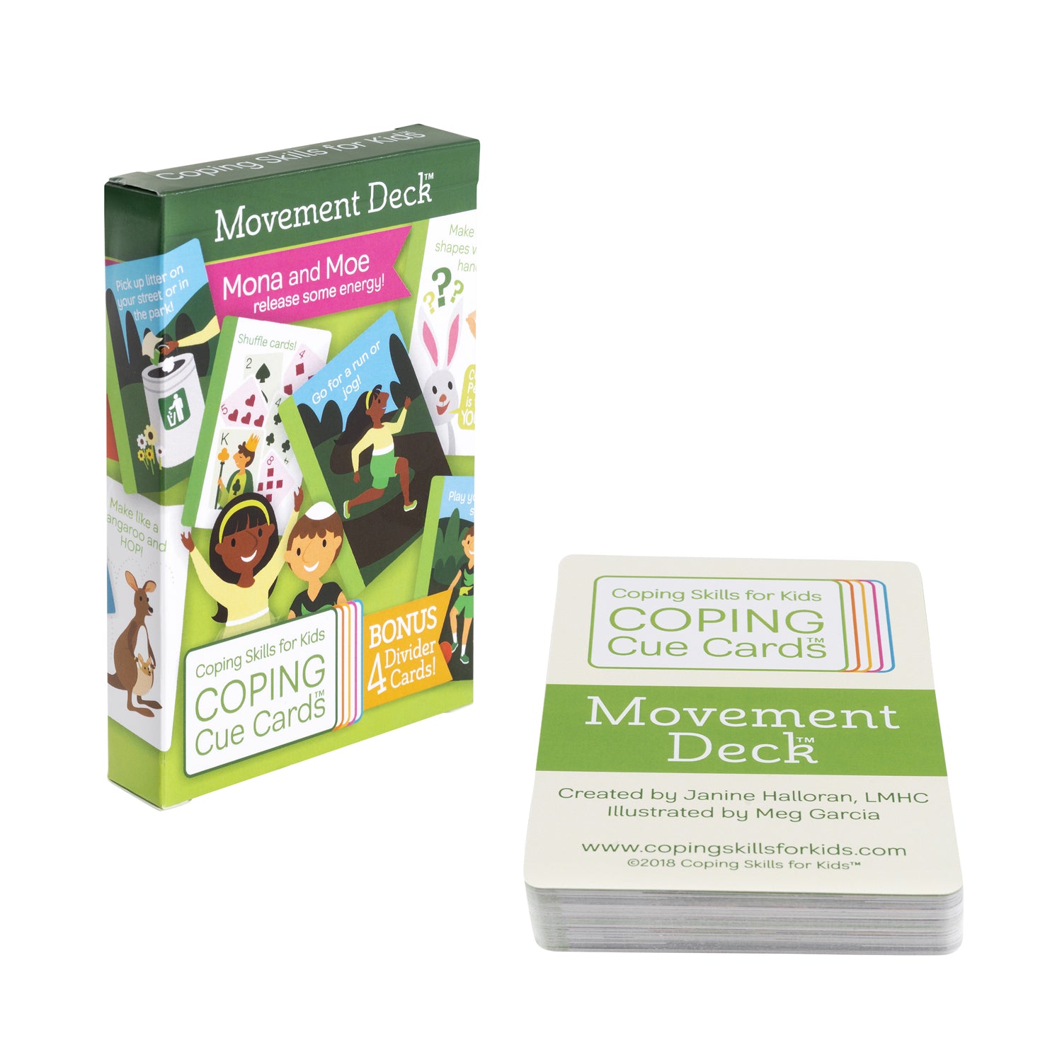Coping Skills for Kids? Coping Cue Cards? Movement Deck