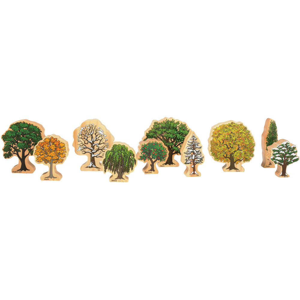 The Freckled Frog All Seasons Wooden Tree Blocks - Set of 10 - Ages 2+ - Image 5