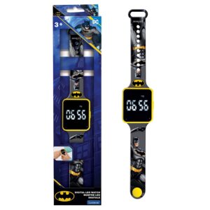 Batman Boys' LED Digital Watch - Black Adjustable Strap