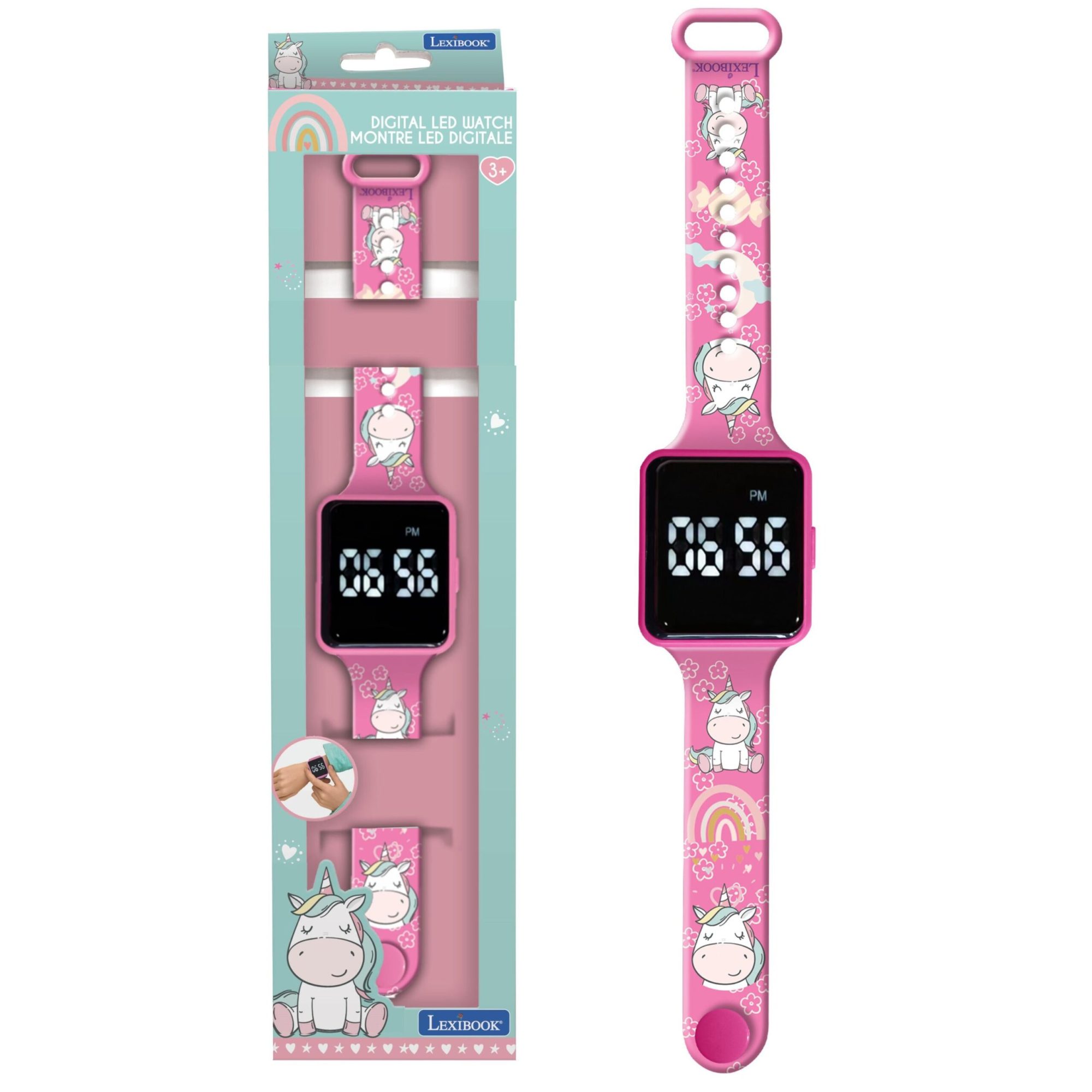 Magical Unicorn Girl's Digital Watch - Colorful Touch LED Strap