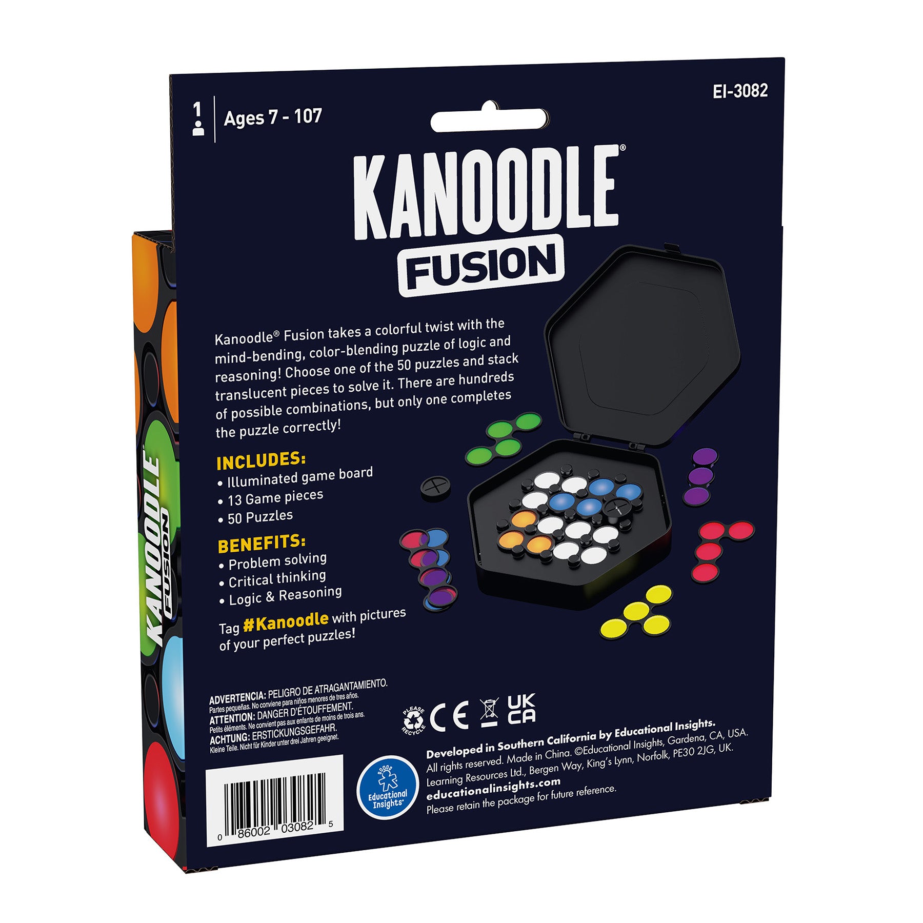 Educational Insights Kanoodle Fusion - Interactive Color-Mixing Puzzle - Image 2