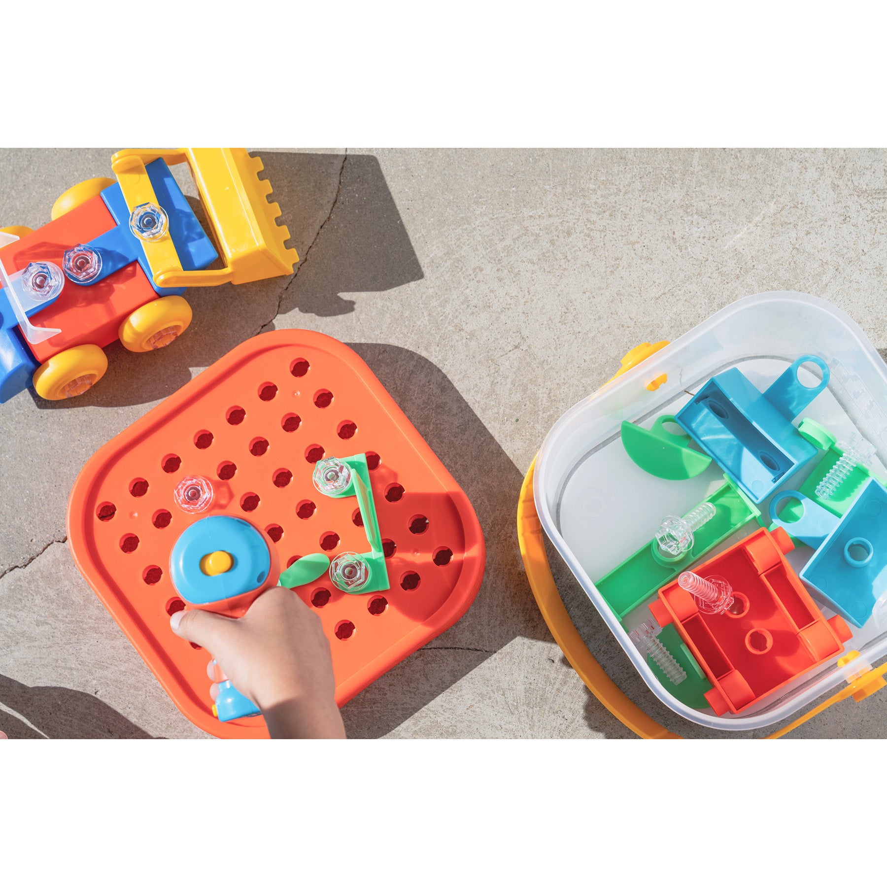 Educational Insights Design & Drill Build-It Bucket - Portable Construction Toy - Image 7