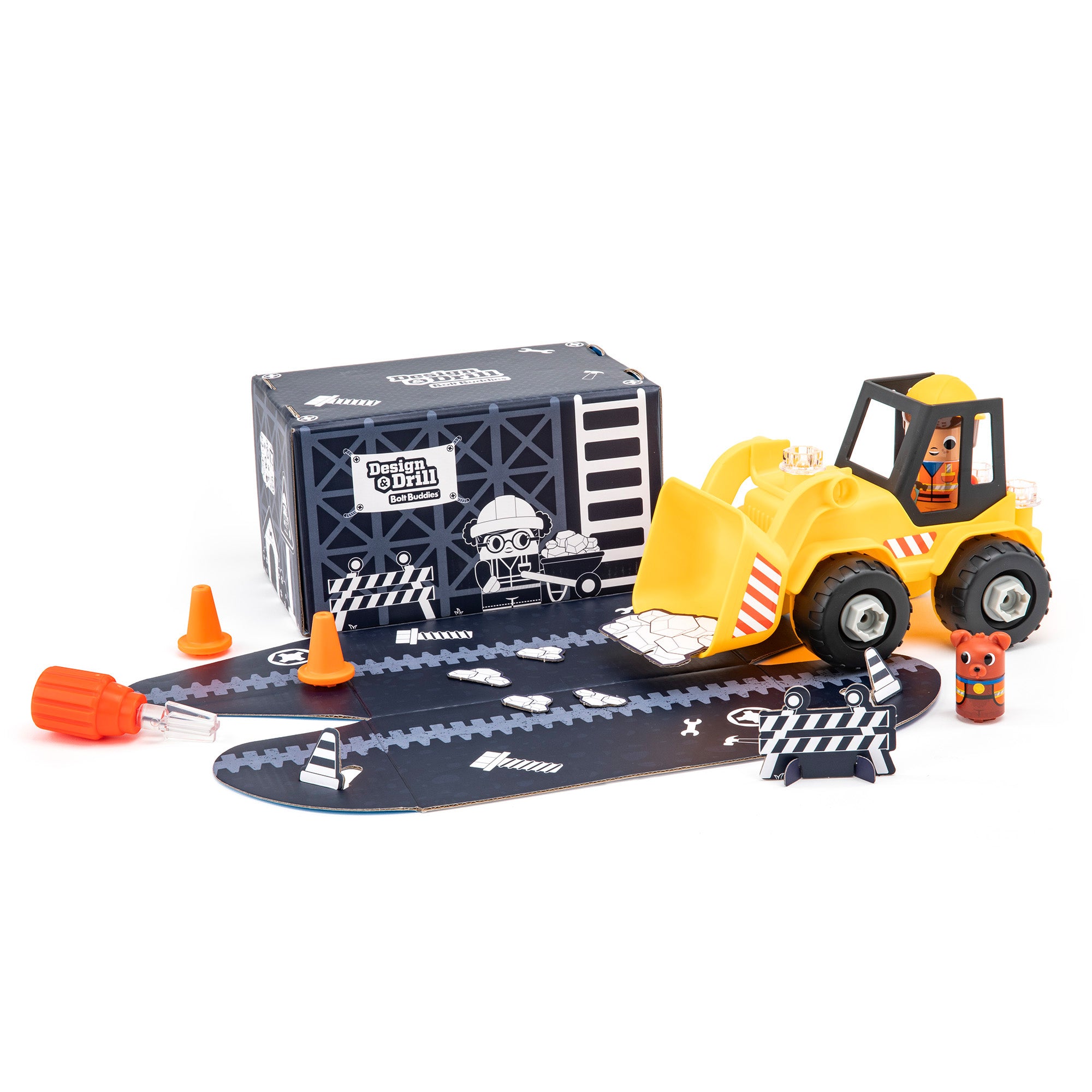 Educational Insights Design & Drill Bolt Buddies Bulldozer - Interactive Construction Toy - Image 4