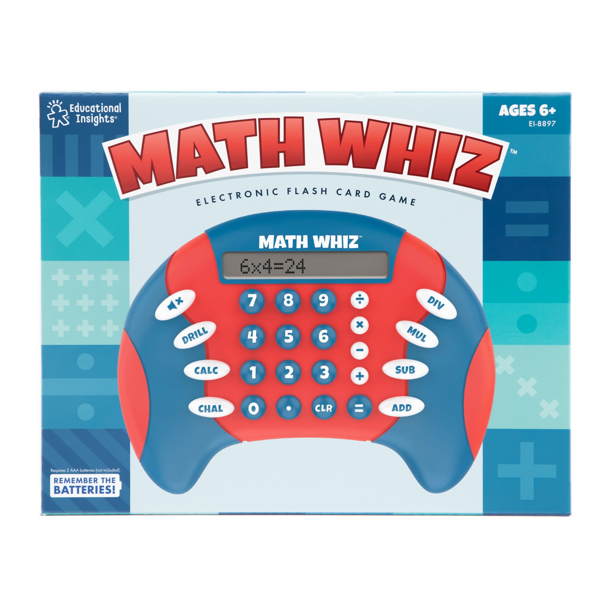 Educational Insights Math Whiz Handheld Electronic Math Game for Ages 6+ - Image 3