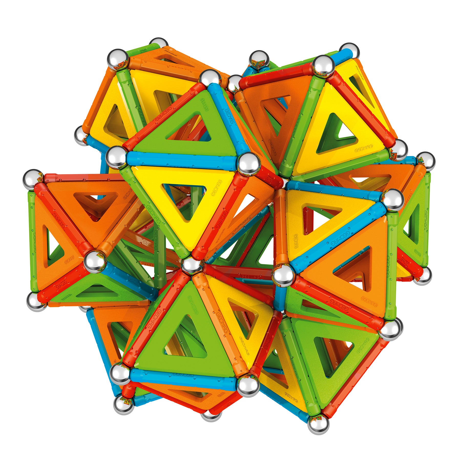 Geomag MASTERBOX Supercolor Recycled Magnetic Building Set - 388 Pieces - Image 4