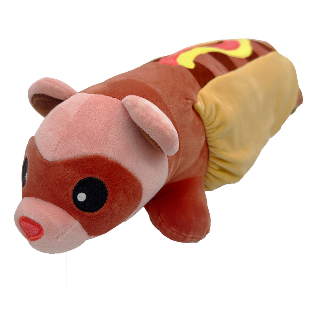 Borbs 24 inch Multicolor Hot Dog Ferret Plush - Image 4