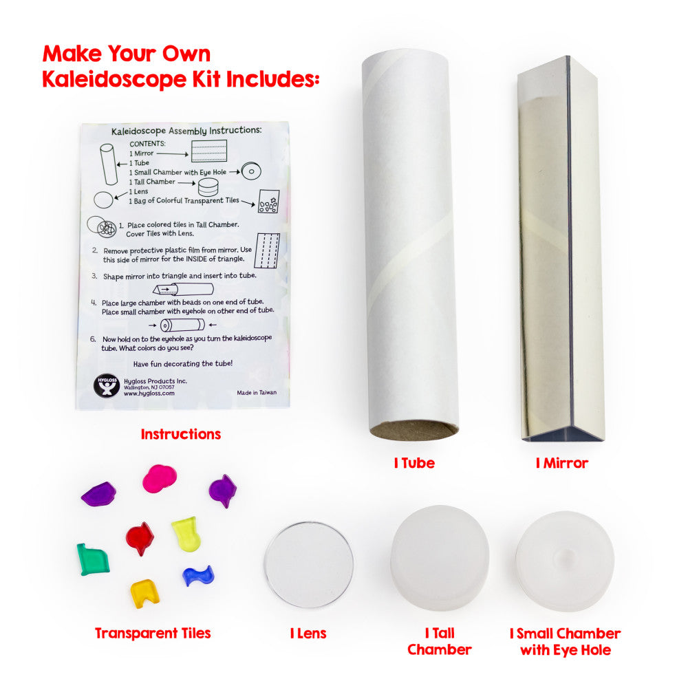 Hygloss Rainbow Wonders Make-Your-Own Kaleidoscope Kit - 6 Pack - Image 4