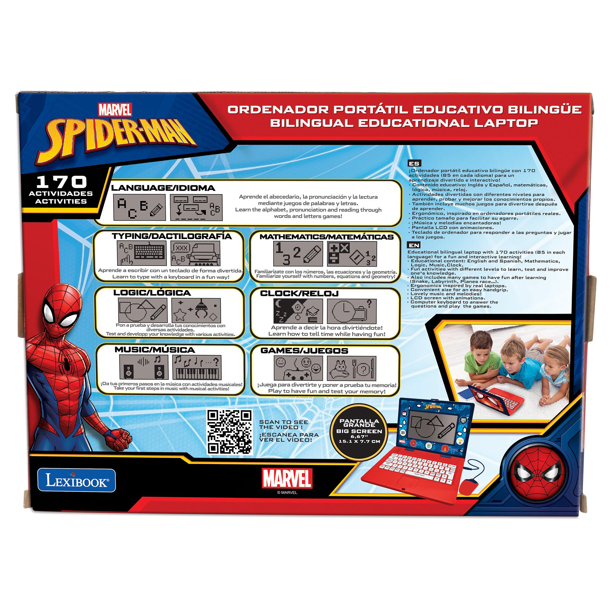 Spiderman Bilingual Educational Laptop with 170 Educational Activities and 6.7?? Screen - Image 8