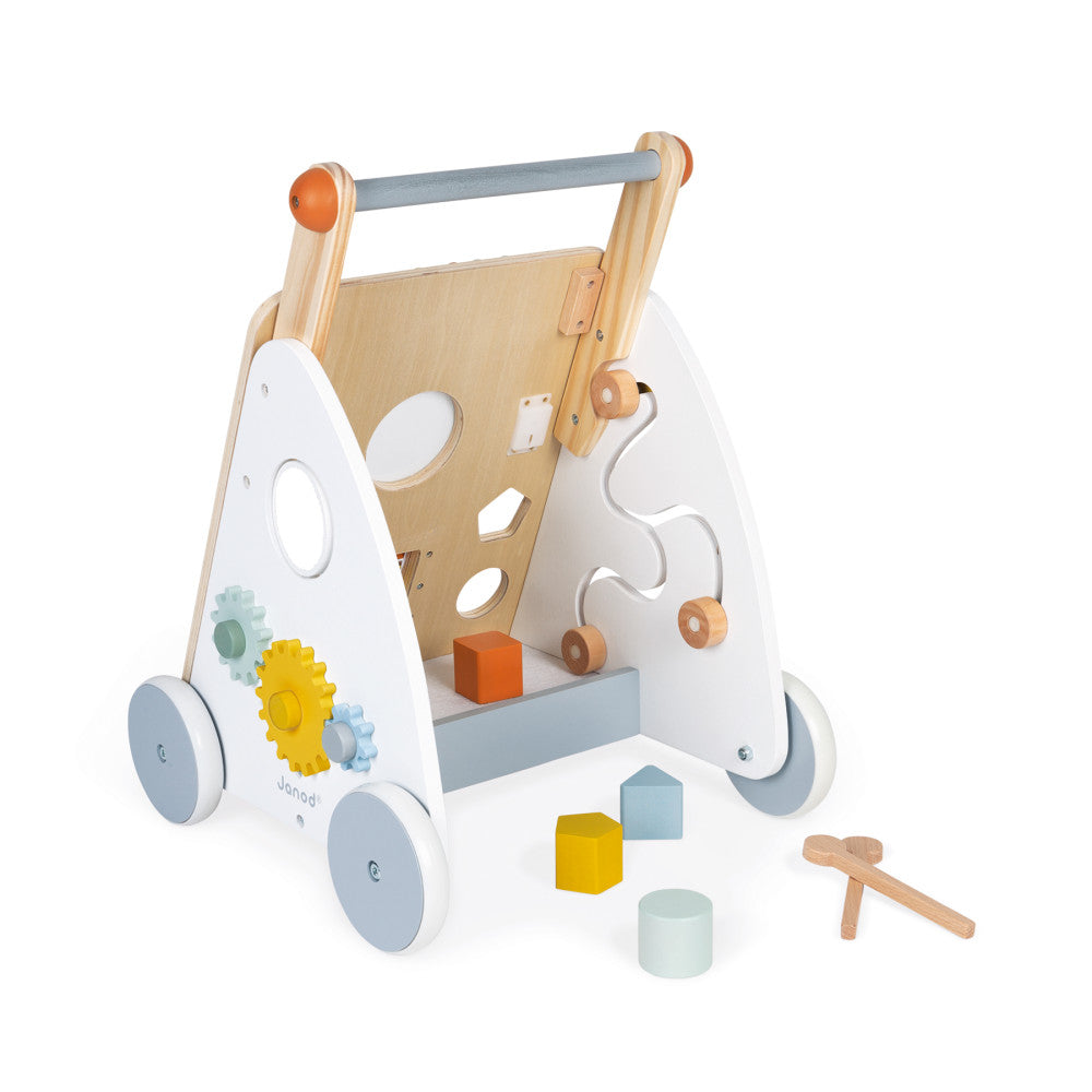 Janod Sweet Cocoon - Multi-Activity Wooden Baby Walker - Image 4