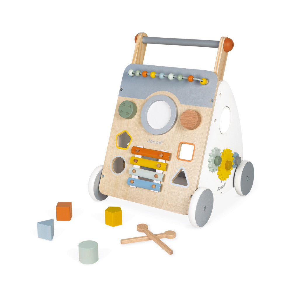 Janod Sweet Cocoon - Multi-Activity Wooden Baby Walker - Image 5