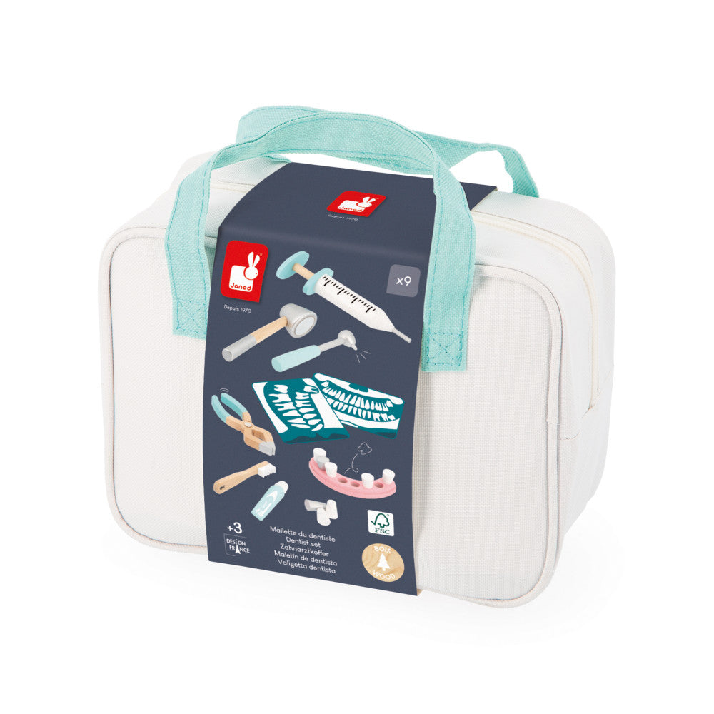 Janod 9-Piece Dentist Toy Set - Image 3