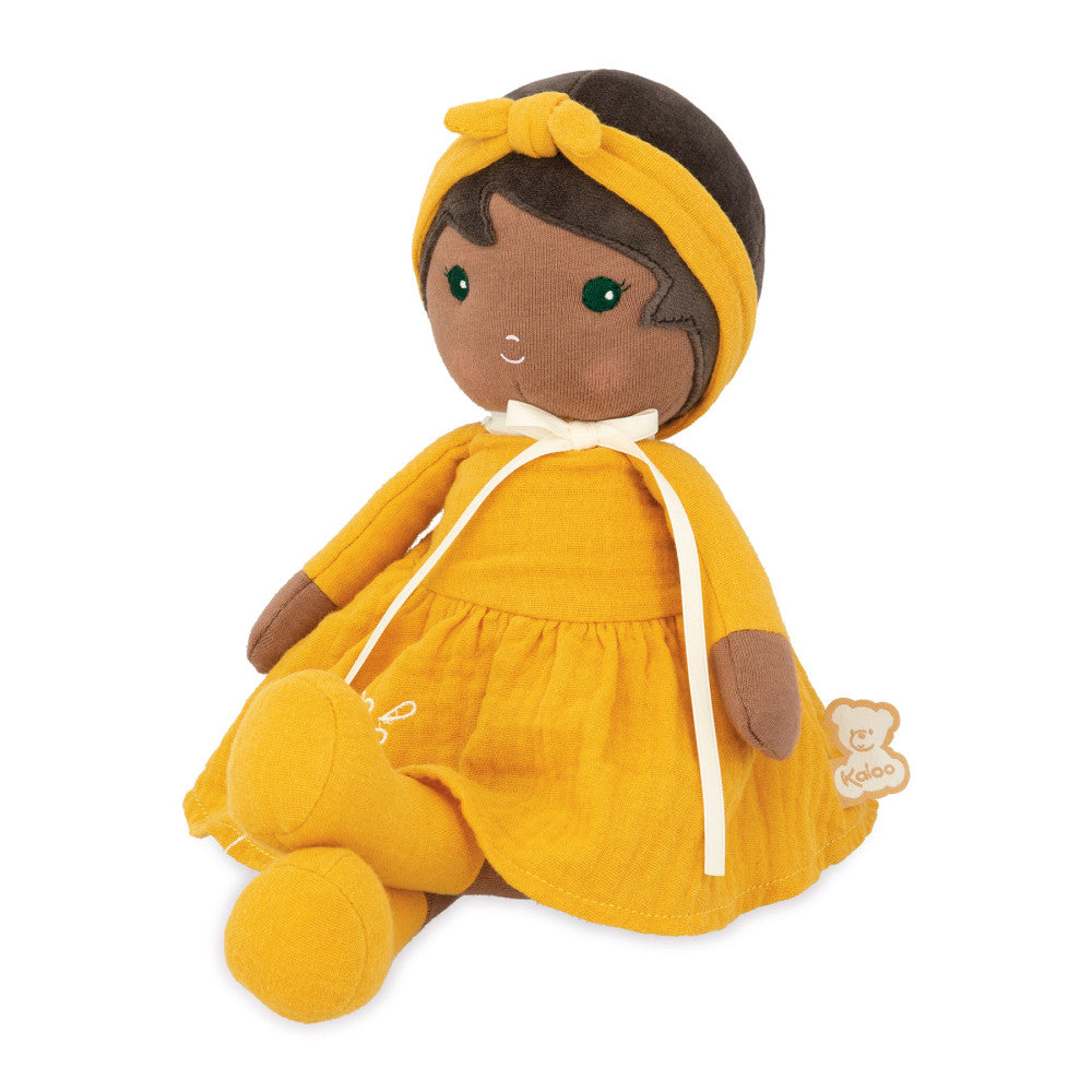 Kaloo Tendresse Large Naomie Doll - Colorful Muslin Dress - Image 4