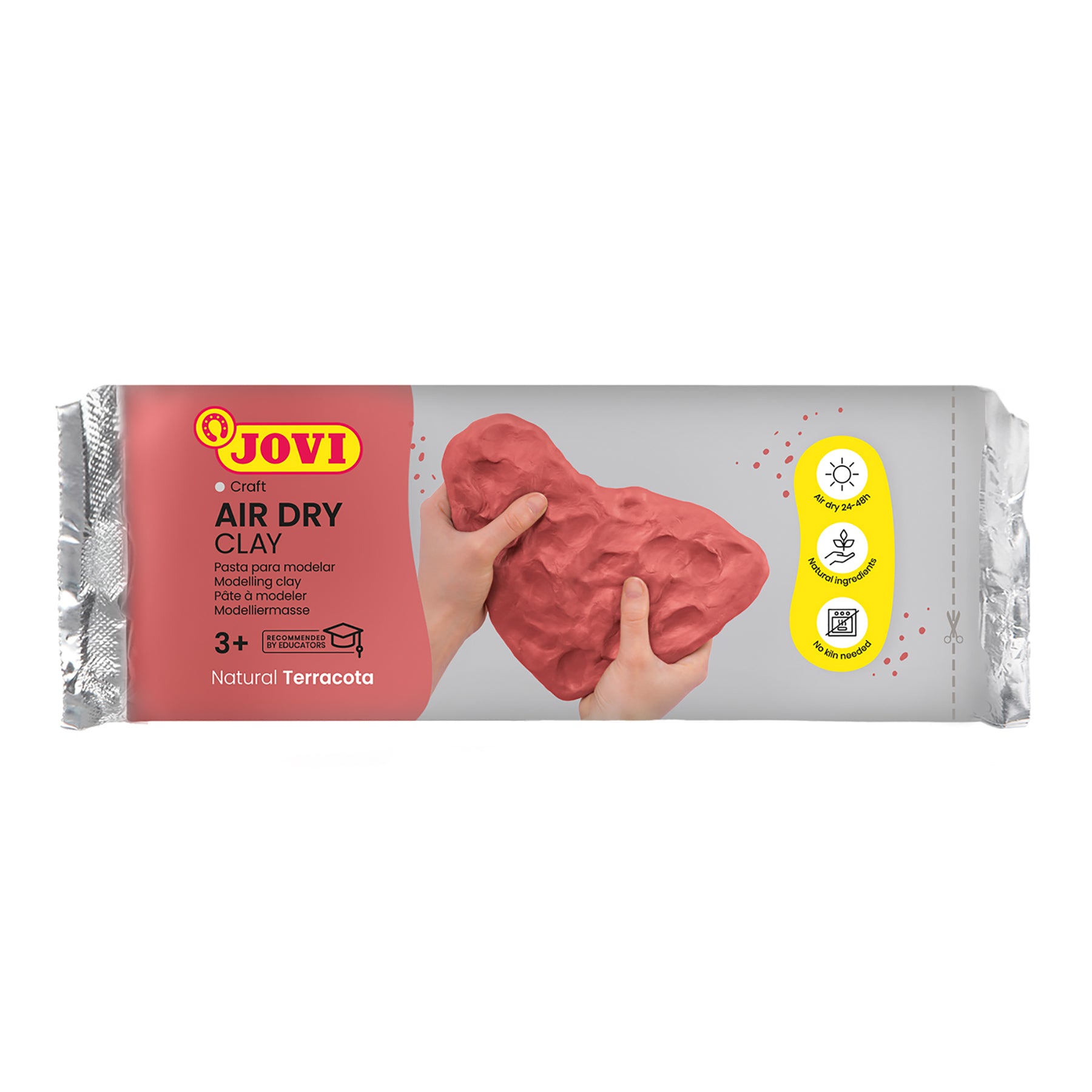 JOVI Air Dry Clay Terracotta Art Bar Pack - 1.1lb, Set of 3 - Image 2
