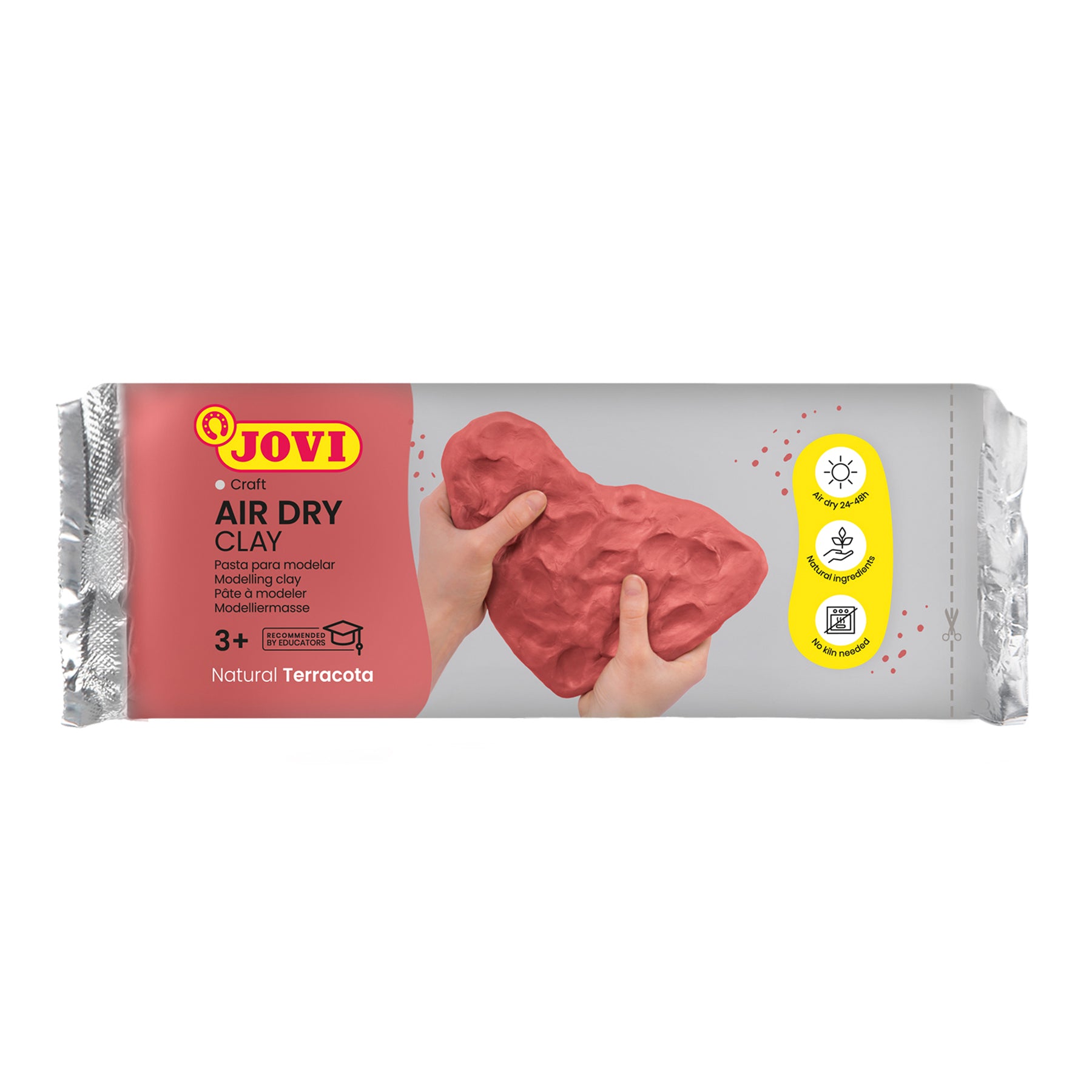 JOVI Premium Air Dry Clay, 2.2lb Bar, Terracotta - Pack of 2 - Image 2