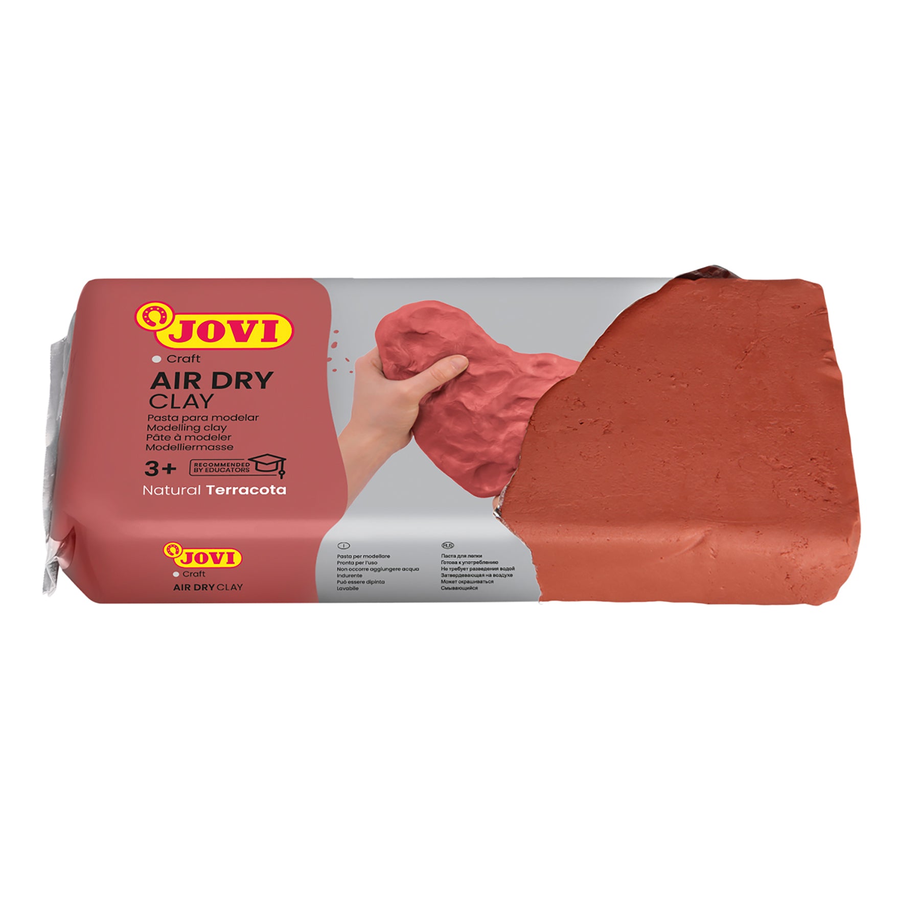 JOVI Premium Air Dry Clay, 2.2lb Bar, Terracotta - Pack of 2 - Image 3