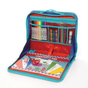 Promarx? EzDesk Travel Activity Kit, Portable Art Station for Kids