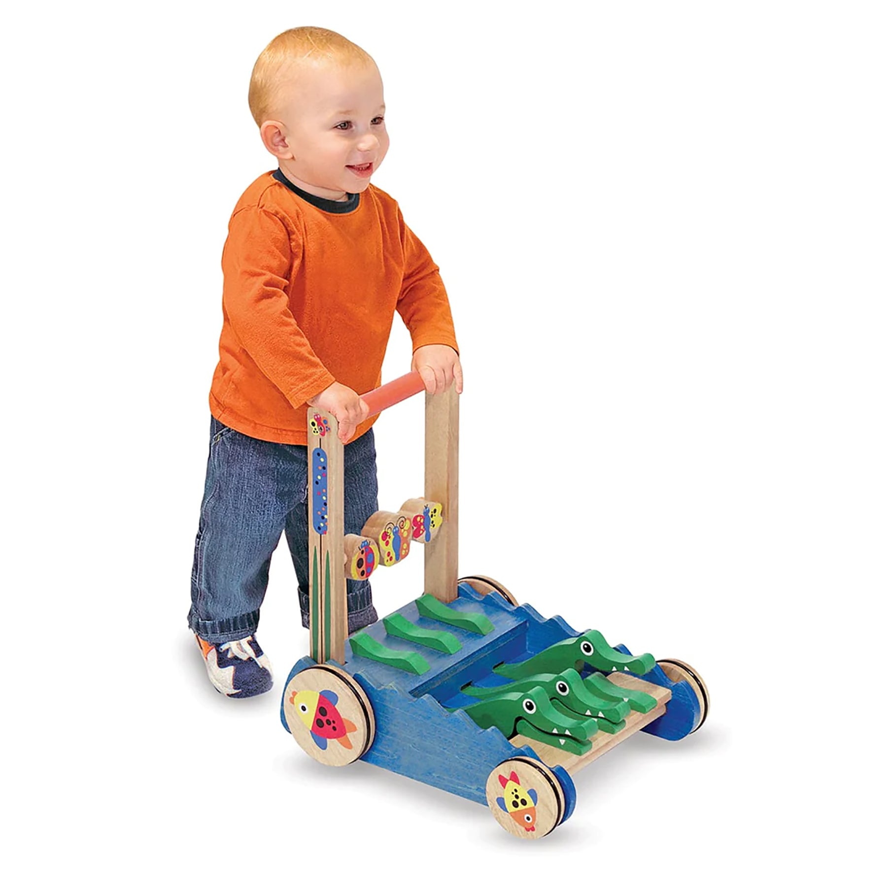 Melissa & Doug Chomp and Clack Alligator Push Toy ?C Colorful Movement - Image 4