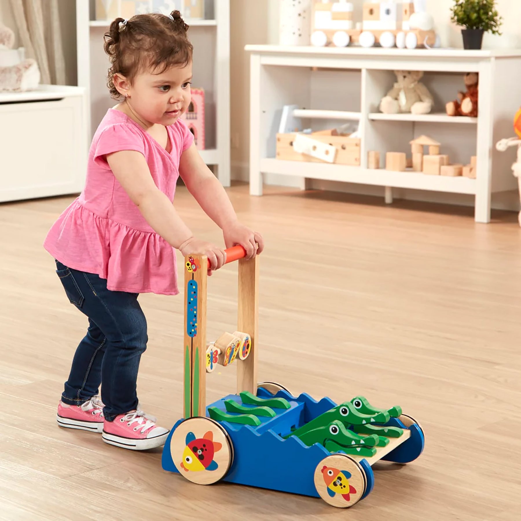 Melissa & Doug Chomp and Clack Alligator Push Toy ?C Colorful Movement - Image 6