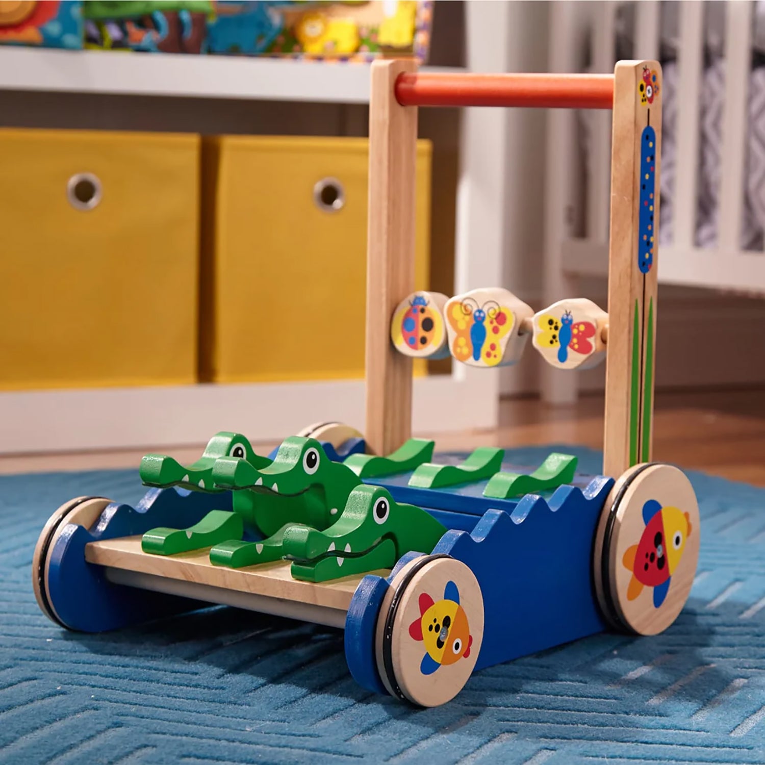 Melissa & Doug Chomp and Clack Alligator Push Toy ?C Colorful Movement - Image 7