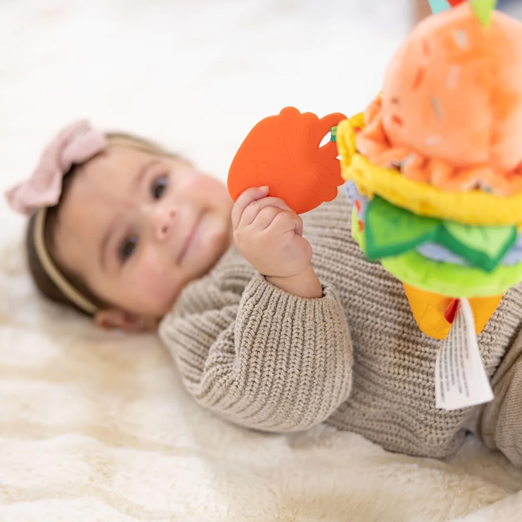 Melissa & Doug Ice Cream Take-Along Pull Toy - Vibrant Infant Playtime Companion - Image 3