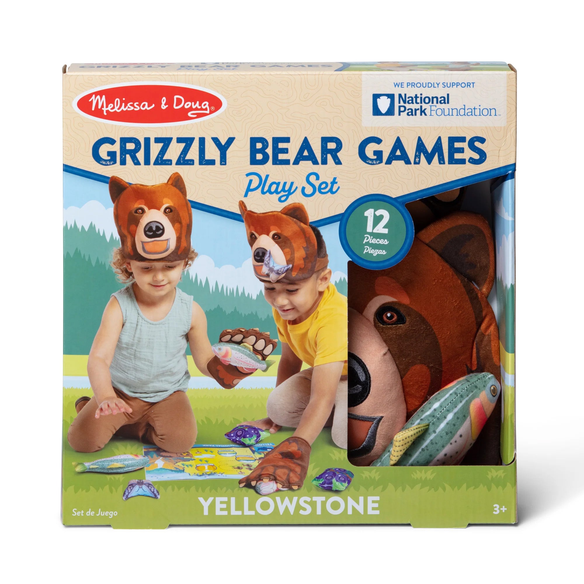 Melissa & Doug Yellowstone Grizzly Bear Pretend Play Set - Image 2