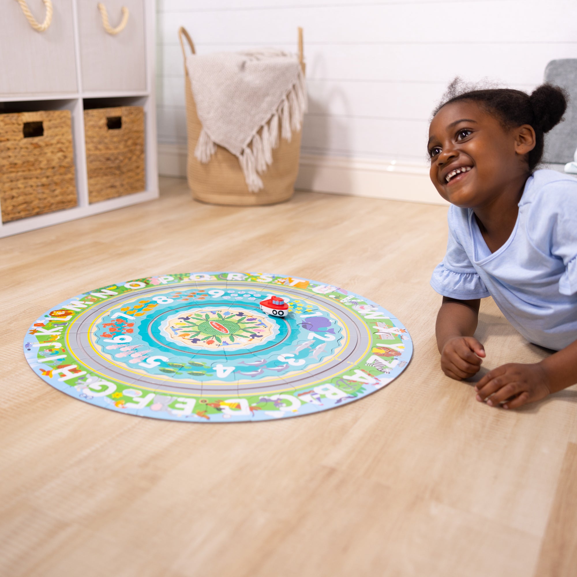 Melissa & Doug Round the Shore 48-Piece Floor Puzzle & Play Set - Image 8