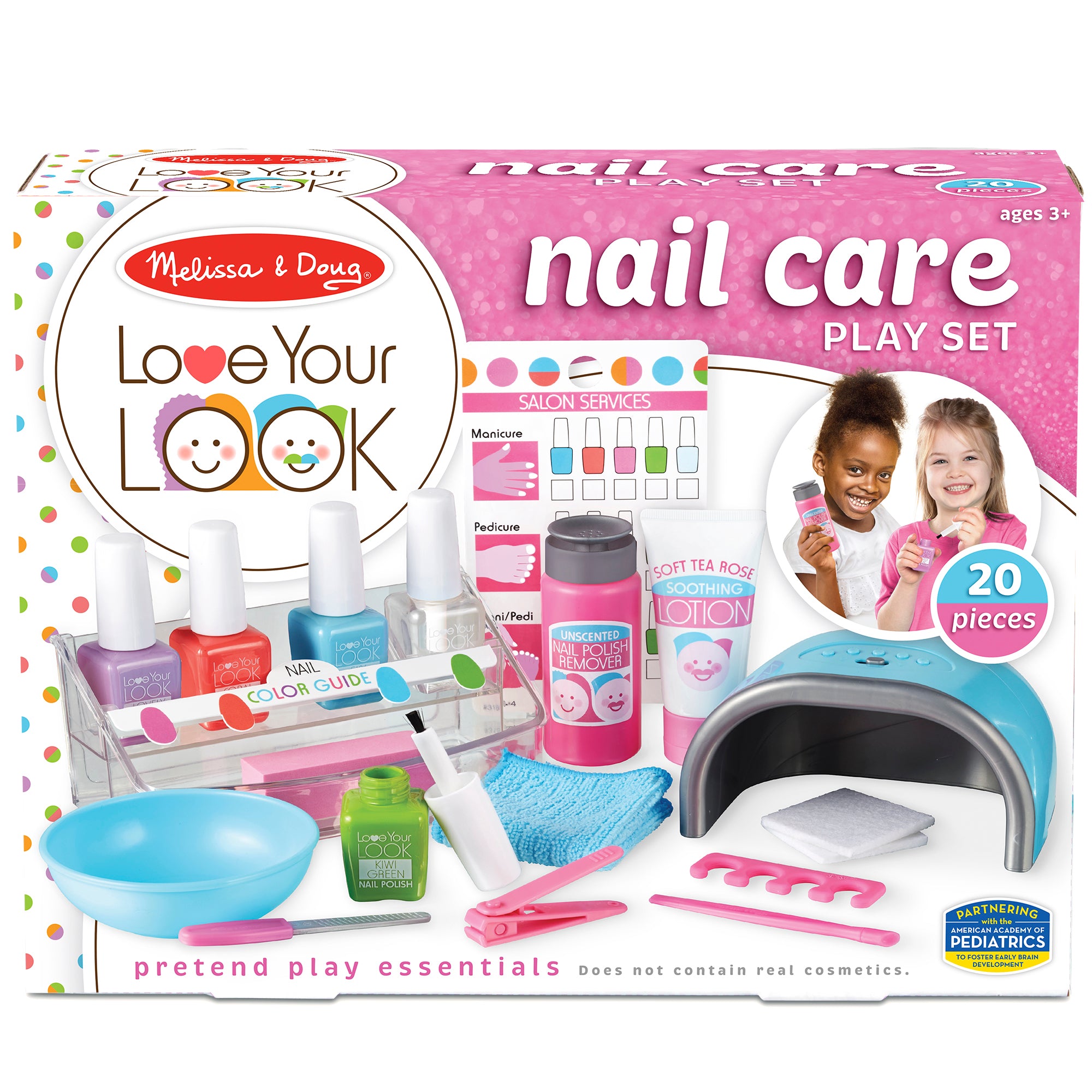 Melissa & Doug 20-Piece Love Your Look Nail Care Play Set - Image 2