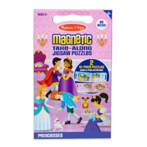 Melissa & Doug Princess 2-Pack Take Along Magnetic Jigsaw Puzzles ?C 15 pc