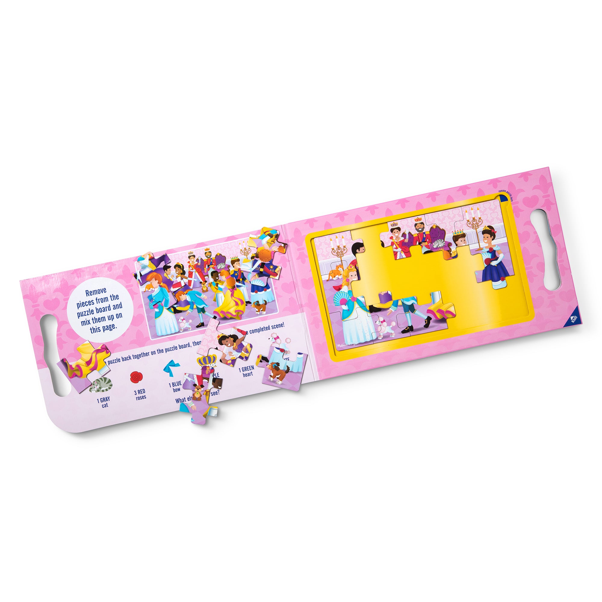 Melissa & Doug Princess 2-Pack Take Along Magnetic Jigsaw Puzzles ?C 15 pc - Image 2