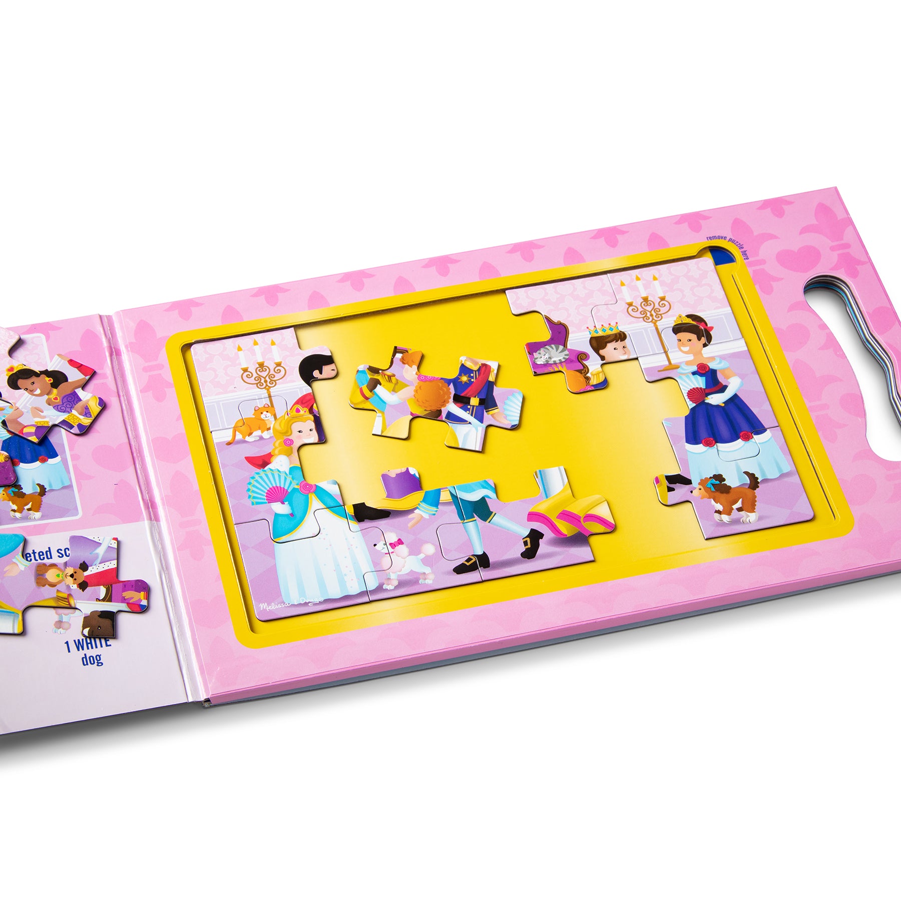 Melissa & Doug Princess 2-Pack Take Along Magnetic Jigsaw Puzzles ?C 15 pc - Image 3