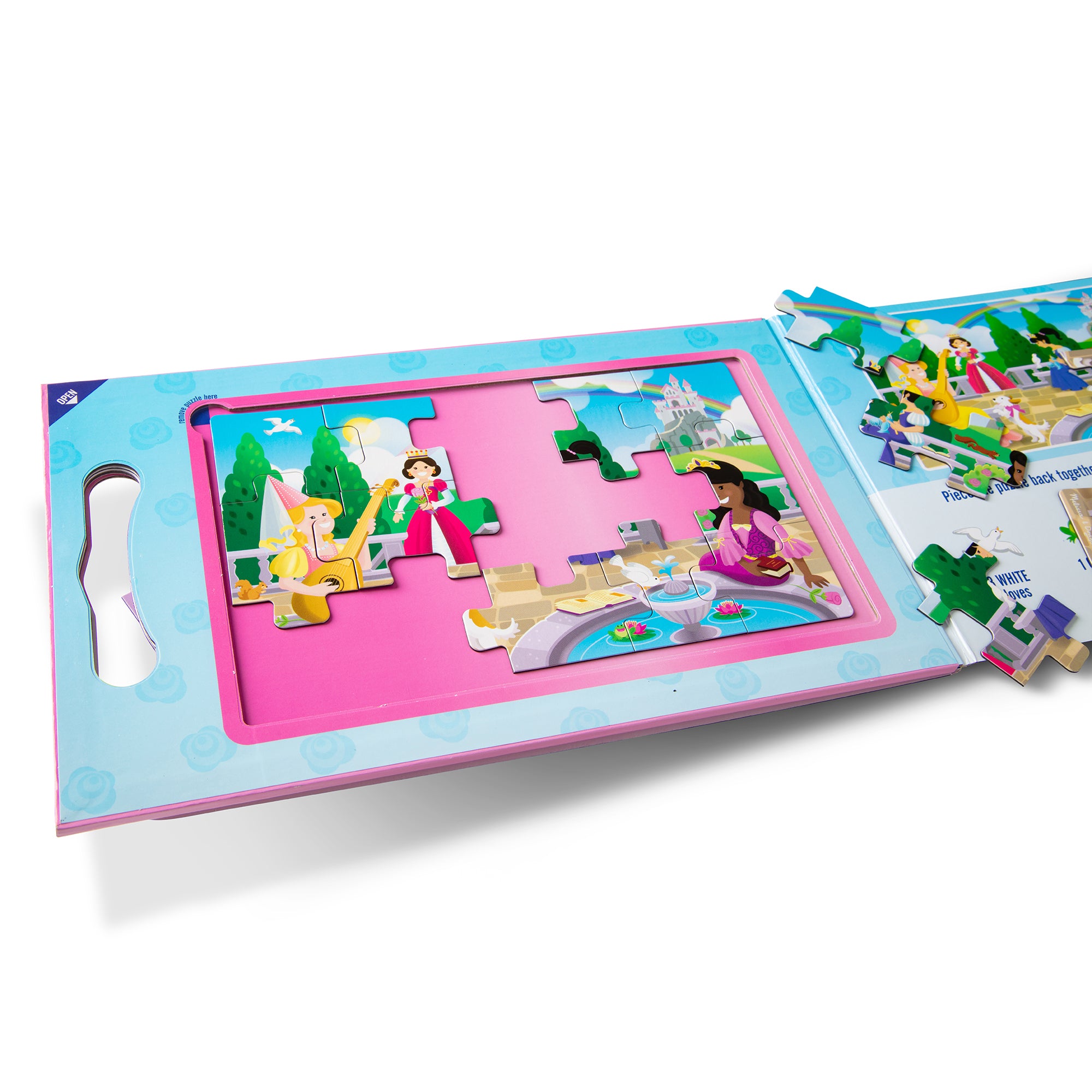 Melissa & Doug Princess 2-Pack Take Along Magnetic Jigsaw Puzzles ?C 15 pc - Image 4