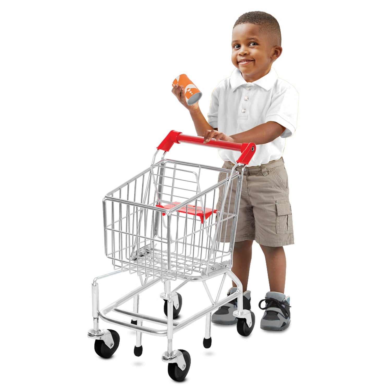 Melissa & Doug Deluxe Metal Shopping Cart Toy - Image 2