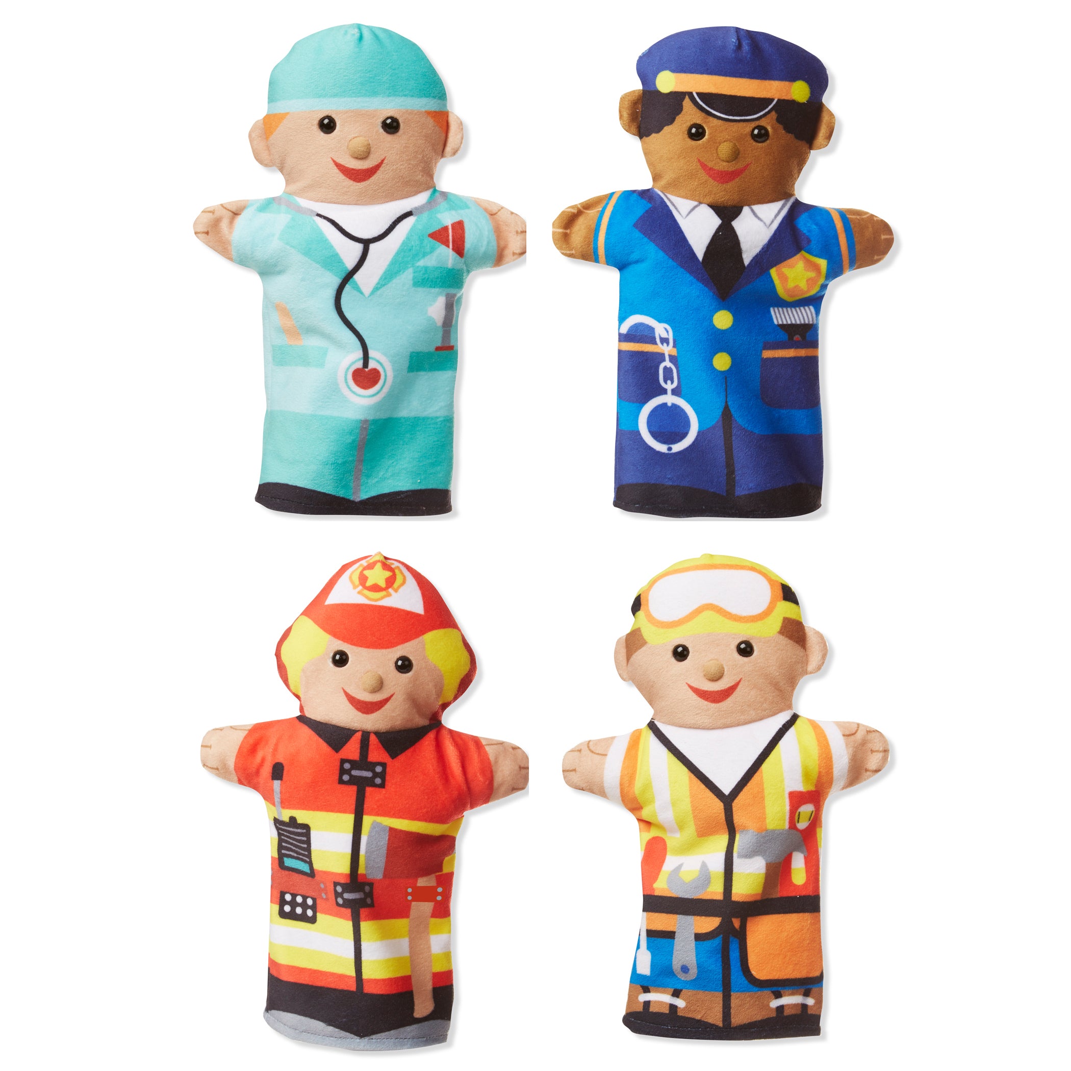 Melissa & Doug Jolly Helpers Plush Puppet Set - 4 Piece - Image 2