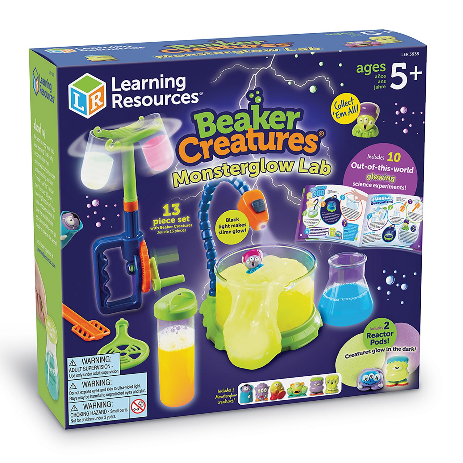 Learning Resources Beaker Creatures Monster Glow Lab Kit - Image 4
