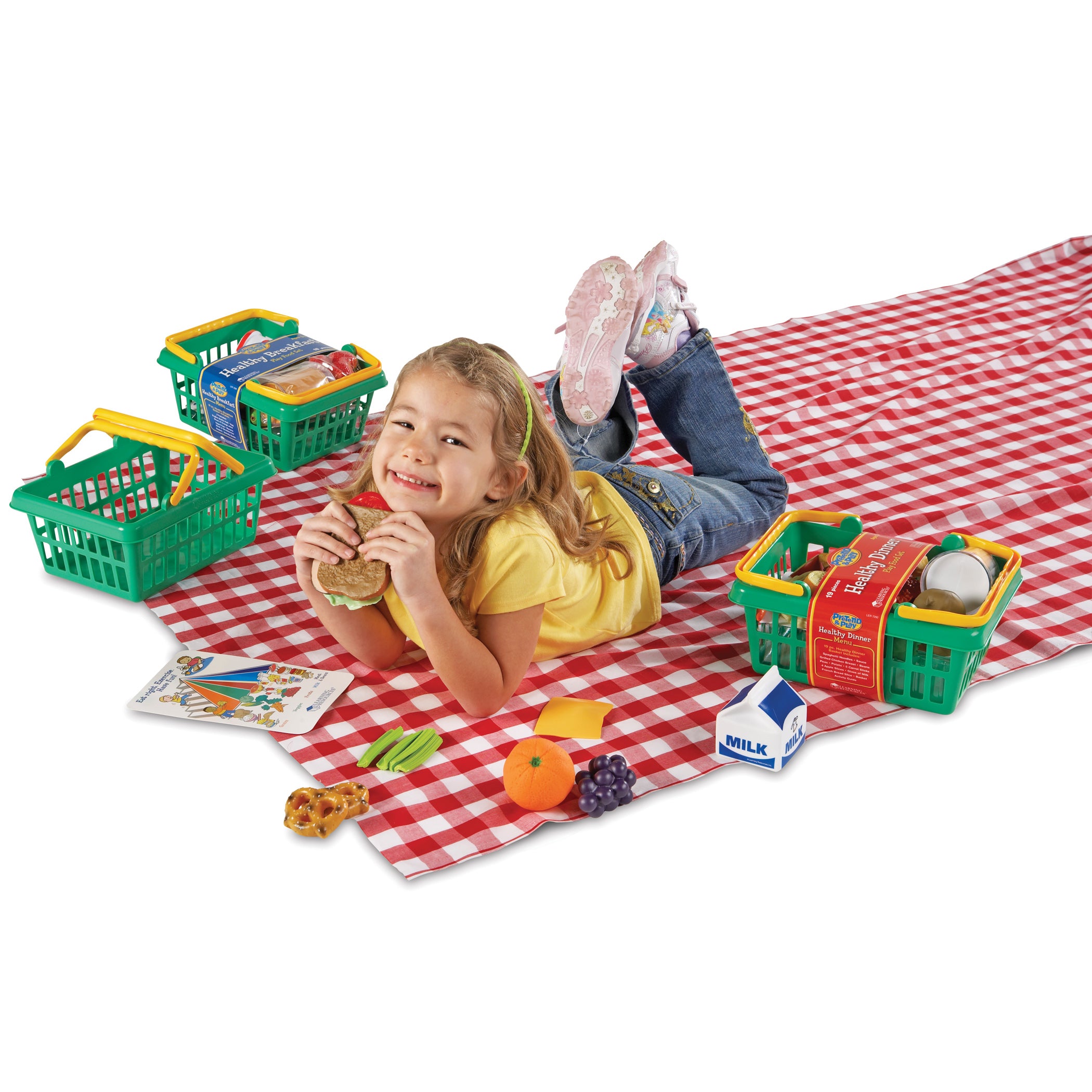 Learning Resources 3-Basket Healthy Food Play Set - Image 2