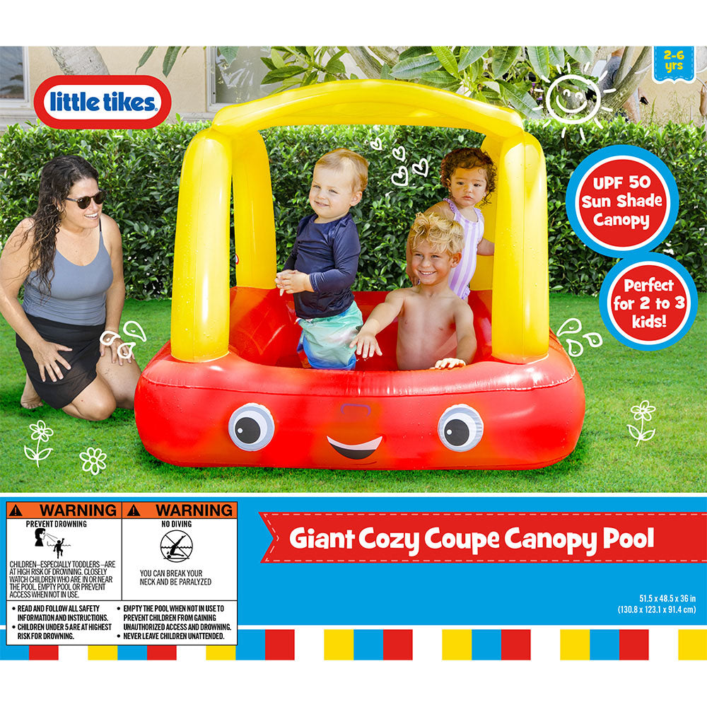 Little Tikes Cozy Coupe Giant Sun-Shade Kiddie Pool - Image 2