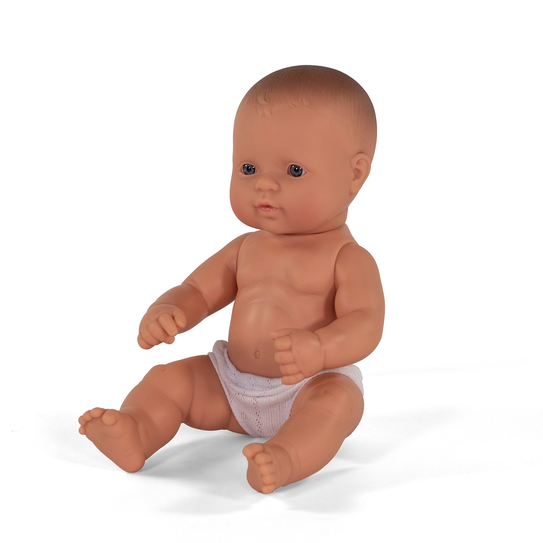 Miniland Newborn Doll with Soft Faux Hair - 12-5/8 inch - Image 2