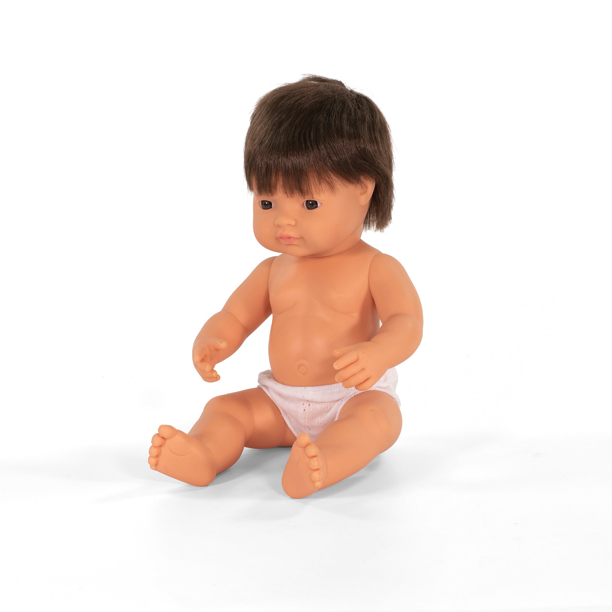 Miniland 15 inch Baby Doll - Brunette Hair - Image 2