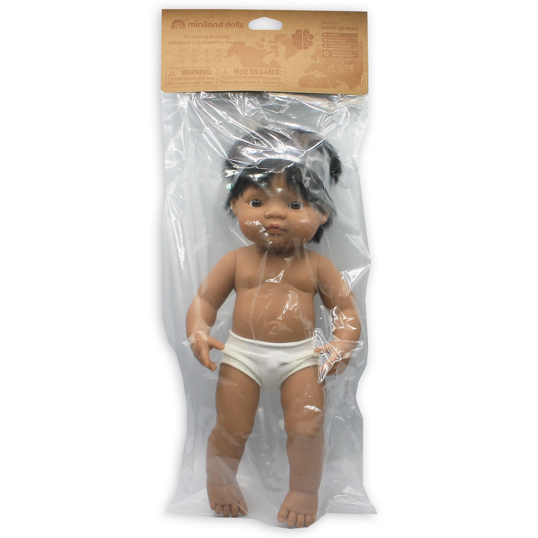 Miniland 15 inch Playmate Doll with Hearing Aid - Embracing Diversity - Image 2