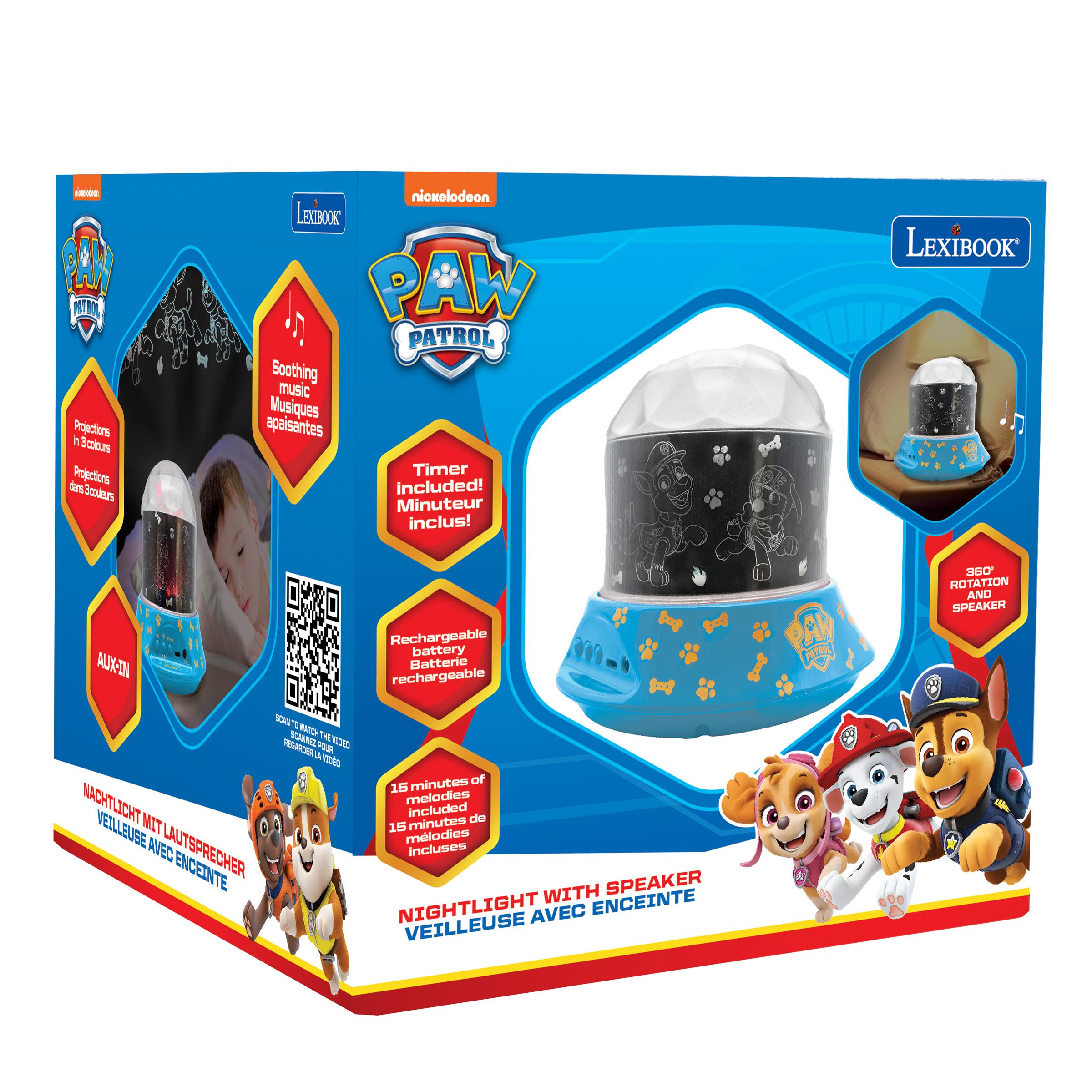 Paw Patrol Nightlight Projector with Speaker - Chase & Friends Multicolor - Image 9