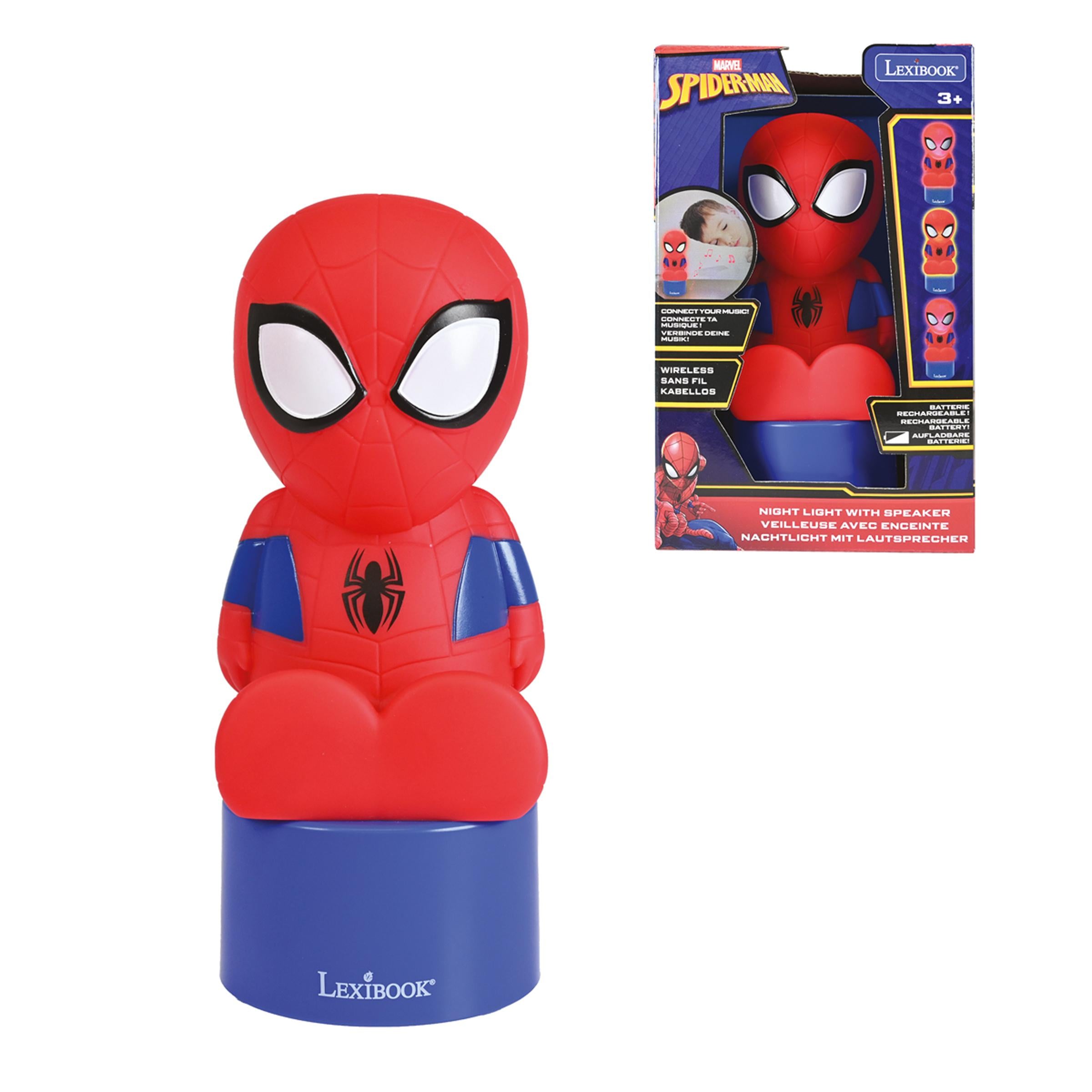 Marvel Spiderman LED Nightlight & Bluetooth Speaker - Color Changing - Image 2