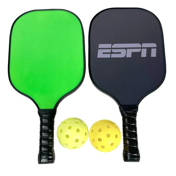 Neon Pickleball Set ?C Flashy Fun with 2 Neon Paddles and Balls